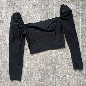 Urban Outfitters Black Puff Sleeve Too